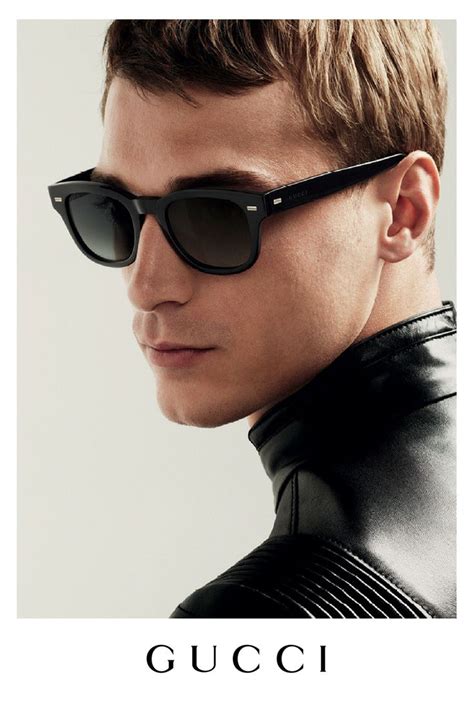 glasses for men gucci|men Gucci glasses on face.